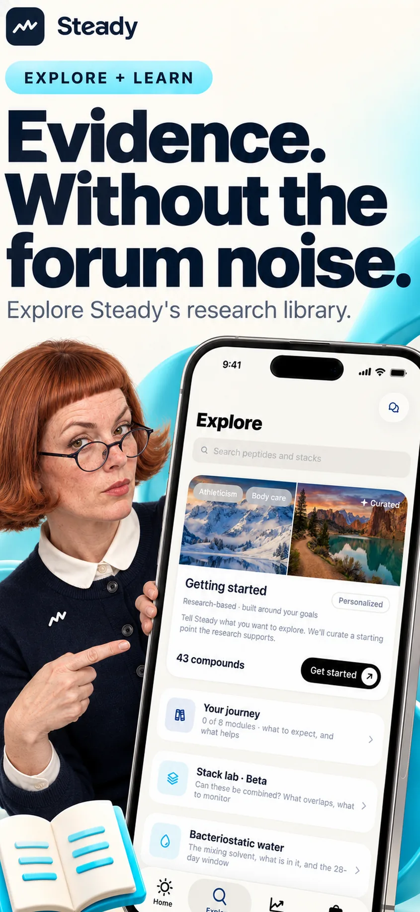 Explore Steady's research library, without the forum noise